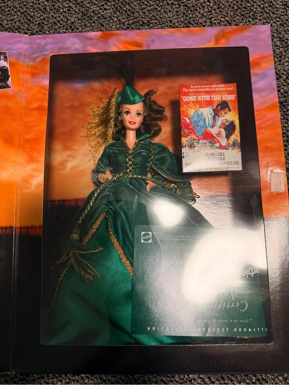 Barbie as Scarlett O'Hara Doll in Green Costume - Collector Edition vintage